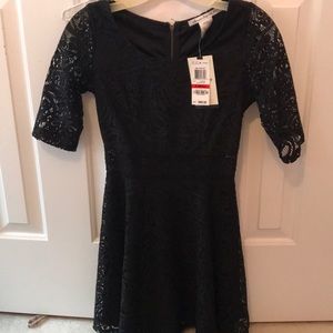 Black lace dress